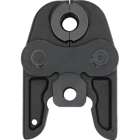 Pinza crimpatrice per tubi, struttura in acciaio temprato, 4 matrici TH incluse, colore nero. (1/2)