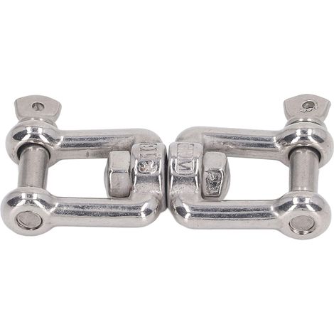 Doppelbackenschäkel aus Edelstahl 304, rostbeständig, universeller Verankerungsverbinder für Hebezeuge, 6 mm / 0,2 Zoll (1/4)