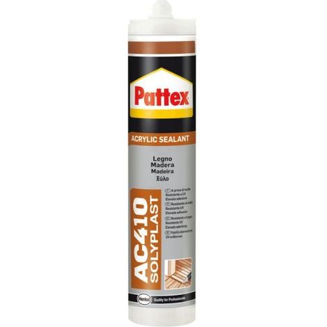 Sellador Pattex AC411 caoba 300 ml – sellado de madera y rodapié (1/2)