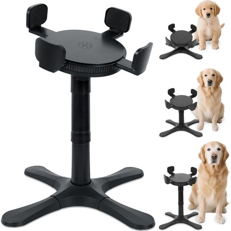 Gamelle Chien Surélevées de 3 Hauteurs Ajustables Porte Gamelles pour Chiens Support Gamelle Chien Surelevee pour Petits, Moyens et Grands Chiens, Hauteur et Largeur Réglables