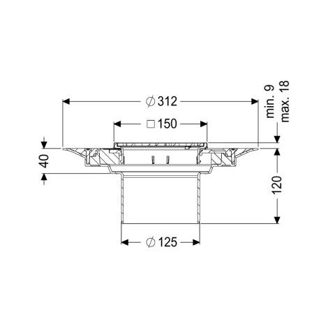 -Pièce complémentaire : grille à fentes Variofix, V2A, K 3
