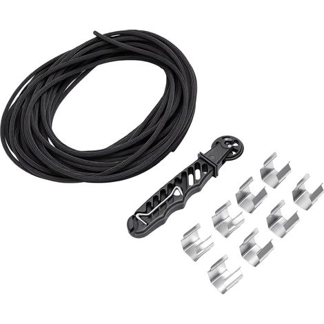 Screen Groove Replacement Kit, 15M 3.5mm Diameter Rubber Window Screen Groove, Repair Kit with Roller and Hook Tools for Door (1/5)