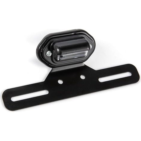 Éclairage de plaque d'immatriculation moto LED Éclairage de plaque d'immatriculation étanche 12 V avec support pour motos, remorques camping-cars et bateaux (Taille A) (1/5)