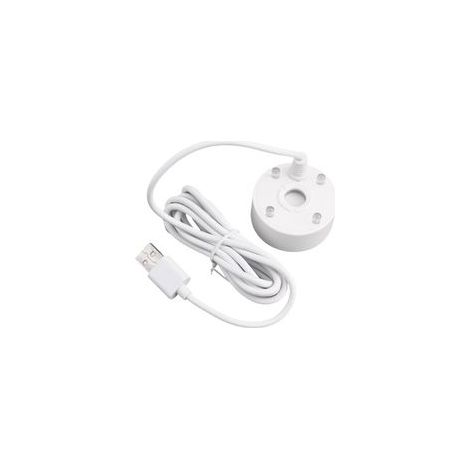 Brumisateur USB 5 V : brumisateur d'étang avec LED changeant de couleur pour fontaine, rocaille, étang, Halloween (blanc) (1/5)