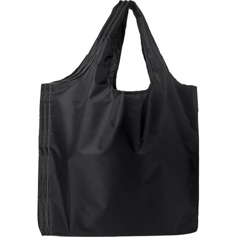 3 pièces sacs à provisions réutilisables pliables, sacs d'épicerie légers fourre-tout avec poignées et pochette de rangement incluse (1/3)