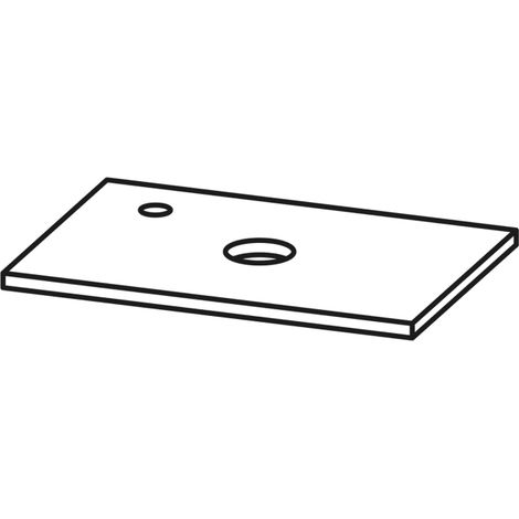 Pelipal Serie 6915 Waschtischplatte 61 x 35 x 1,8 cm, Bohrung links (1/4)