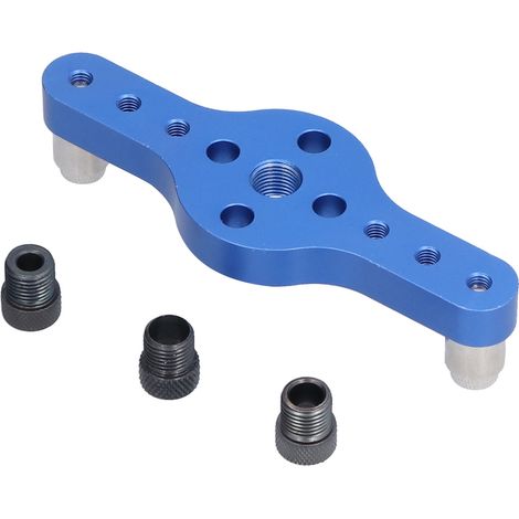 Kit de gabarit de centrage rapide pour chevilles en alliage d'aluminium anodisé, outil de menuiserie précis et auto-centrant pour bricolage (1/5)