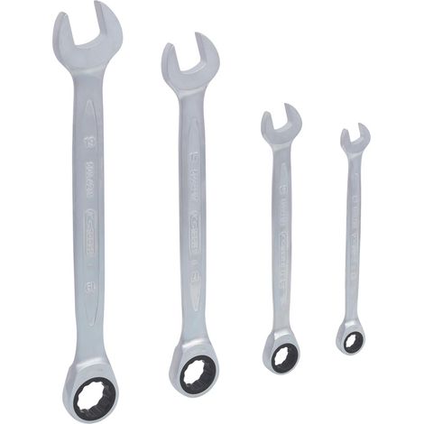 Jeu de clés mixtes à cliquet GEARplus 4pcs 10-19mm (1/5)