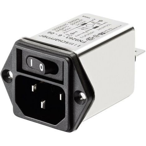Filtre d'alimentation Schaffner FN 9263-3-06 avec connecteur femelle pour appareil 250 V/AC 3 A 2 mH (l x H) 46 mm x 32 (1/2)