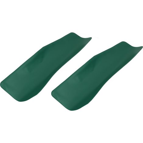 Lot de 2 entonnoirs de vidange d'huile flexibles et pliables avec filtre à huile pour pièces automobiles (50 x 20 cm, vert). (1/5)