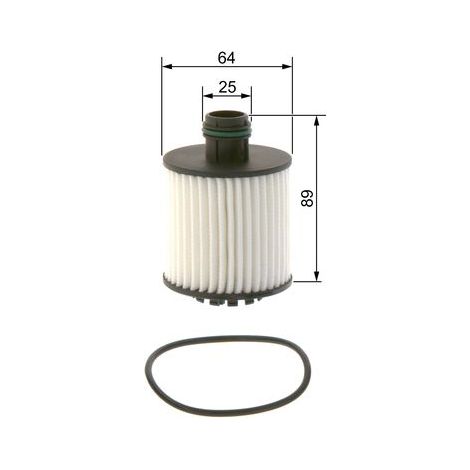 Cartouche de filtre à huile - F026407259 - BOSCH