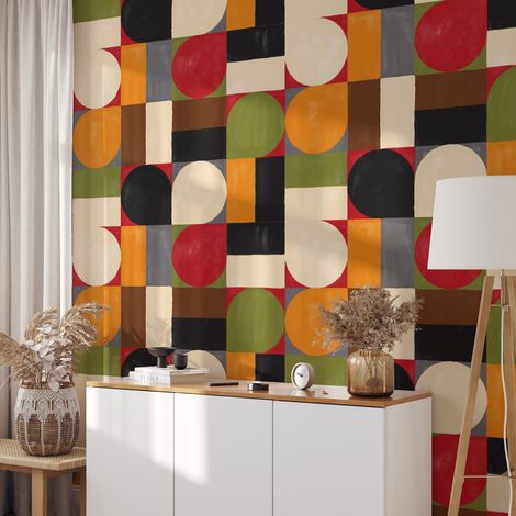 Carta da Parati Bauhaus in Fogli di Carta, 250x200cm (1/5)