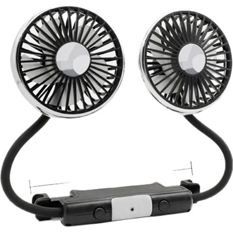 Ventilateur Double Tête 12V Voiture USB À Pour Refroidissement De (1/5)