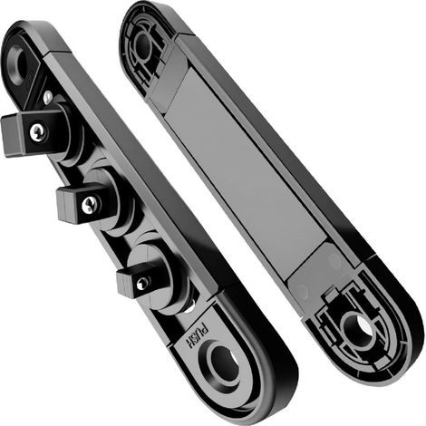 Support magnétique pour douilles avec clip rotatif à 360° réglable pour rangement d'outils sécurisé 1/2 3/8 1/4 (1/5)