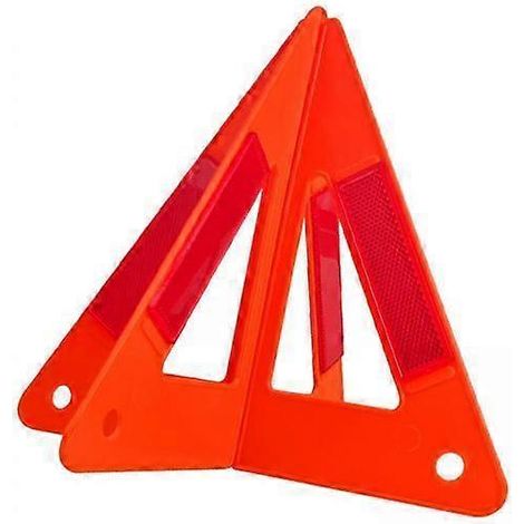 triangles de signalisation réfléchissants d'urgence pour voiture en bord de route (1/5)