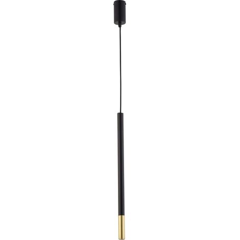 Suspension tube moderne noir/or Sopel Due 1xG9 Sigma