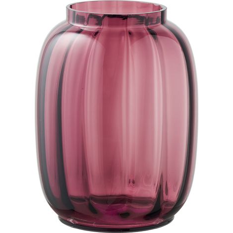 Vaso in vetro soffiato a bocca rosso castagna House Nordic ø17x21 cm (1/5)