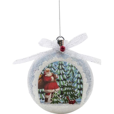 Bola de Navidad de lujo Papá Noel  12 x 5,1 x 12 cm (1/5)