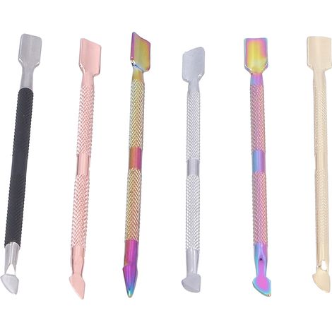 stylos applicateurs de colle pour cuir, bâtonnets à double embout en acier inoxydable, outil à main pour le travail du cuir (1/5)