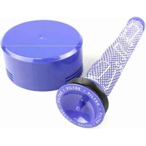 Kit de filtres pré-moteur + filtre post-moteur HEPA compatible avec Dyson V7, V8, 965661-01, 96566101, 967478-01, 96747801 – Filtre – Accessoires – Aspirateur sans fil