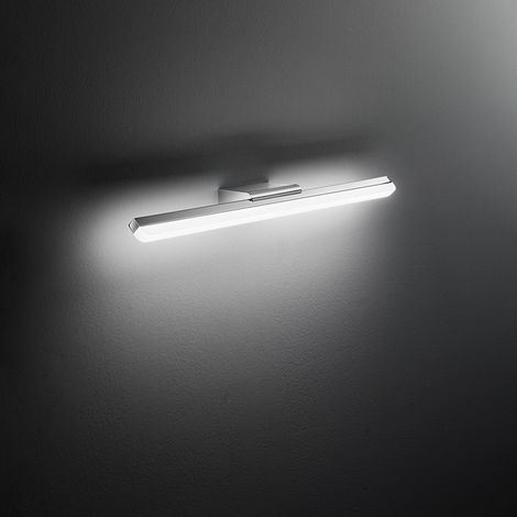 Applique Contemporanea Bold Metallo Cromo Acrilico Led 20W 3000K (1/2)