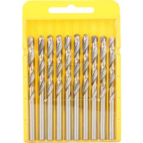 10PCS/Box High Speed Steel Drill Bits Straight Shank Twisted Drill Bits6.0mm (1/5)