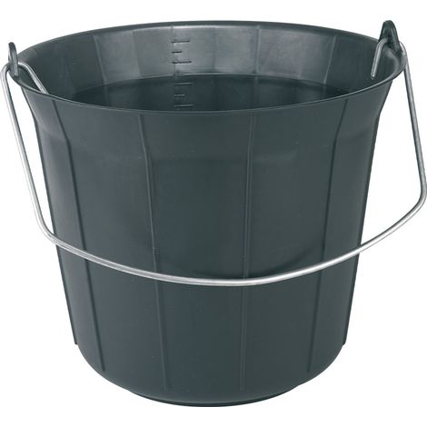 Novap – Seau de maçon 11L en polyoléfine – Graduations moulées – Prise extérieure pour manipulation – 8000028 (1/2)