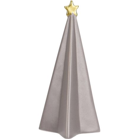 Weihnachtsbaum mit Stern, Keramik, 14 cm