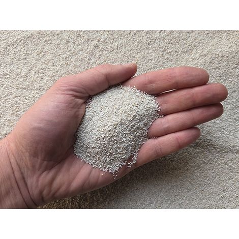 Quarzo bianco macinato 0,8/1,2 mm (10 kg), ideale per filtro piscina