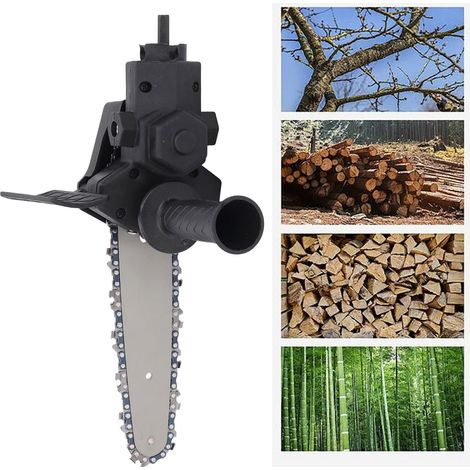 tête d'adaptateur de conversion pour perceuse électrique vers tronçonneuse de 15 cm (1/5)