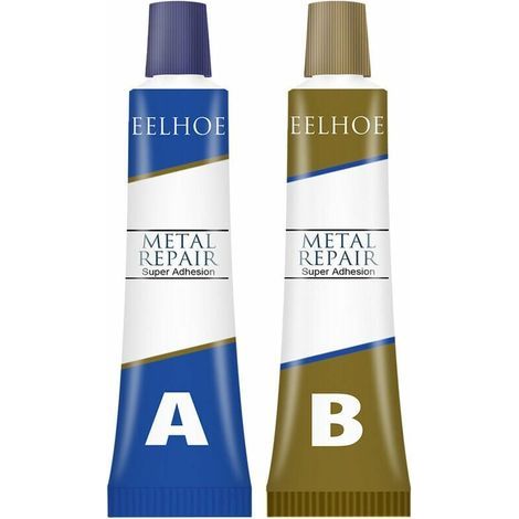 Colle époxy 20g – Réparation métal, verre, céramique – Résistante jusqu\'à 150°C – Pour surfaces propres et fissures (1/5)