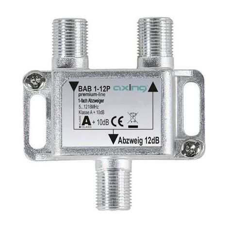 Axing BAB 1-12P Dérivateur TV câble 1 voie 5 - 1218 MHz X998611 (1/2)