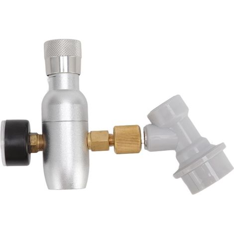 Régulateur CO2 pour fût Détendeur gaz Haute précision Aluminium anodisé Anti-rouille Compact Facile à installer (1/5)