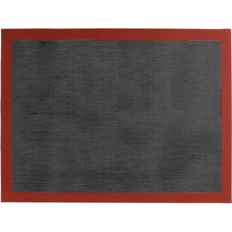 Tapis de cuisson réutilisable en silicone et fibre de verre, tapis alimentaire pour four, idéal pour la préparation de pizzas, pains et légumes grillés. (1/5)