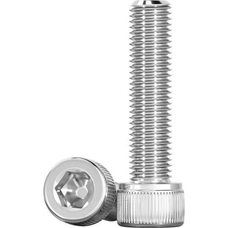 Vis Cylindrique - M5 x 35 mm - Acier Inoxydable A2 V2A - Tête Cylindrique Six Pans Creux - 20 Pièces