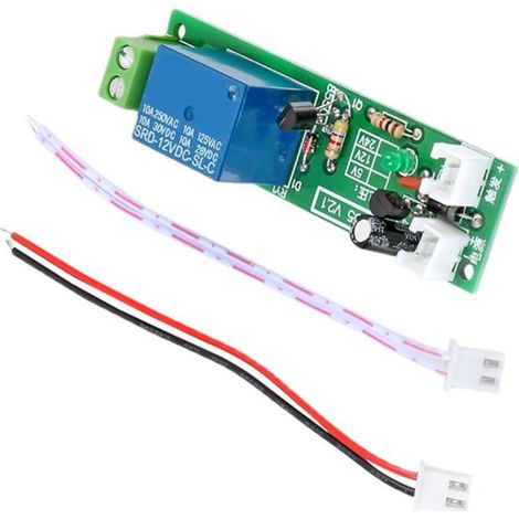 Module relais temporisé réglable, 0-60 minutes, 12 V, 10 A (1/5)