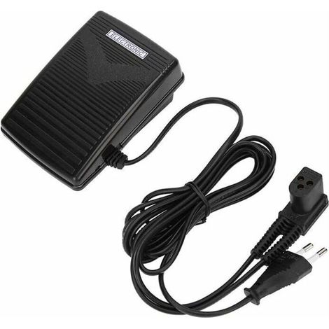 Foot control pedal for sewing machines - Foot control pedal with power cable compatible with Singer sewing machines 974
