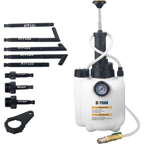 Pompa per fluido di trasmissione manuale da 3 litri, sistema di riempimento olio, pompa di trasferimento fluido con adattatori