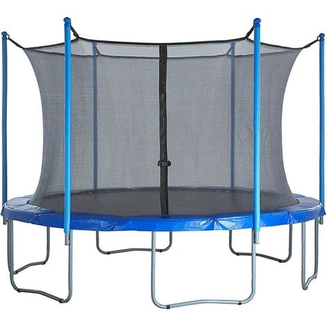 Filet de sécurité pour trampoline 244 cm – Nylon durable – Compatible avec grandes marques – Installation facile avec fermeture éclair (1/5)