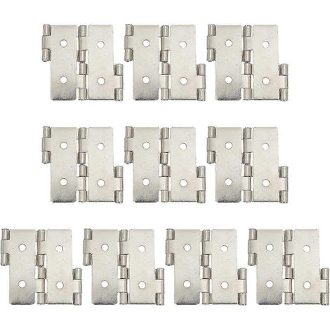 Lot de 10 charnières de porte et de meuble en fer style rétro pour paravent pliant (1/3)