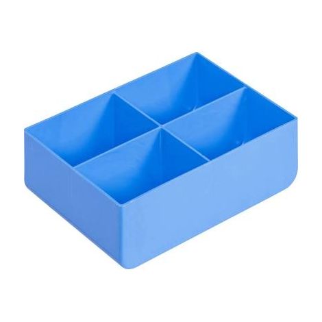 Organizador de herramientas alutec 66023 4 compartimentos 153x111x52 mm