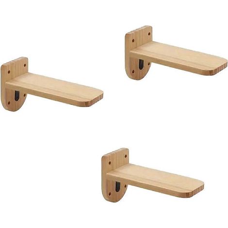Schwebende, an der Wand befestigte Katzenleiter aus Holz, Wandtreppe, Katzenmöbel aus Holz mit Regalen und Sitzstangen. (1/5)