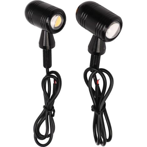 Clignotants LED avant et arrière, jaunes, 12 V CC, universels pour scooters et motos sportives (1/5)