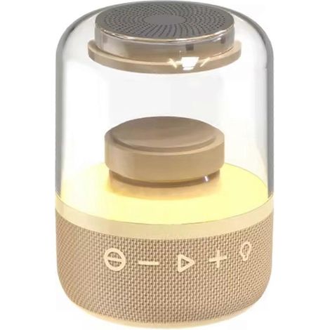 Digitaler Musikplayer mit Bluetooth-Lautsprechern und Subwoofer, Khaki