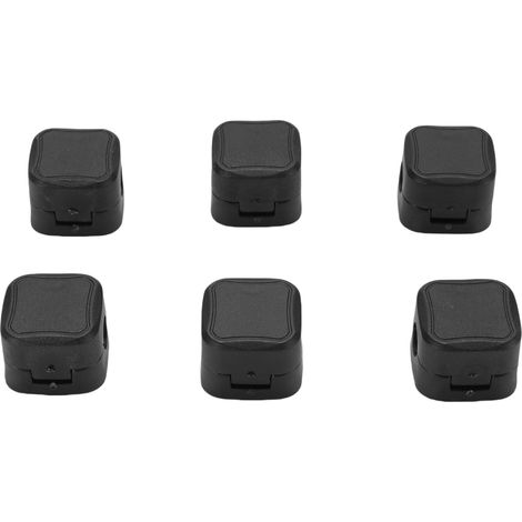 6 Pièces Pinces à Câble Aimantées Support Fil Adhésif Organisateur Rangement Bureau Maison Voiture Chevet Noir (1/5)