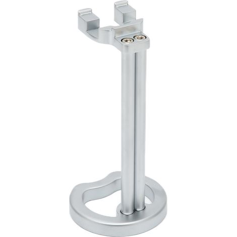 Support pour rasoir de sécurité, porte-rasoir en acier inoxydable, support universel pour homme avec sèche-blaireaux. (1/5)