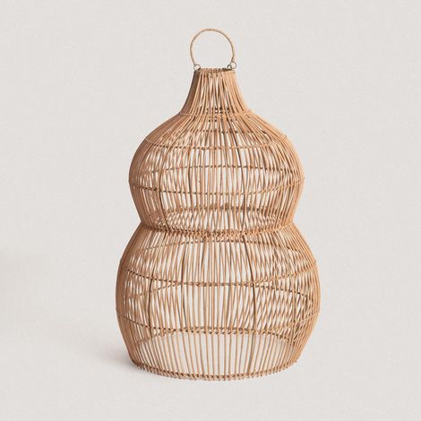Pantalla Lámpara Colgante Ratán Tahani ILUZZIA Natural
