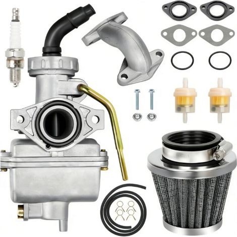Kit carburateur PZ20 pour TaoTao Coolster 125cc 110cc 90cc 70cc 50cc Kazuma Baja, SunL ​​​​NST Roketa Loncin Lifan XR80 CRF70 karts à quatre temps et pièces de motocross. (1/5)