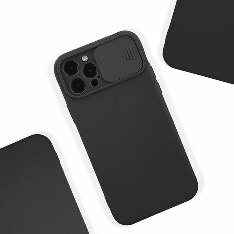 Custodia per REDMI 9A / 9AT / 9I con protezione per fotocamera, retro nero opaco + vetro. (1/5)