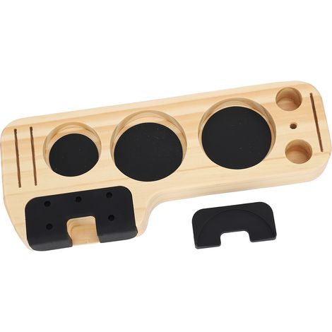 Porte-filtre 51 mm à 3 oreilles pour machine à café, avec panier-filtre, poignée en bois et porte-filtre sans fond, compatible avec le modèle EC0680 Type 1. (1/5)